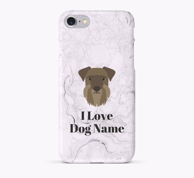 'I Love {dogsName}' Phone Case with {breedFullName} Icon